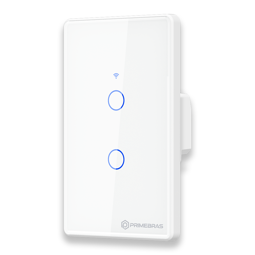 Interruptor Touch 2 Botões Wi-Fi TP1002 Branco