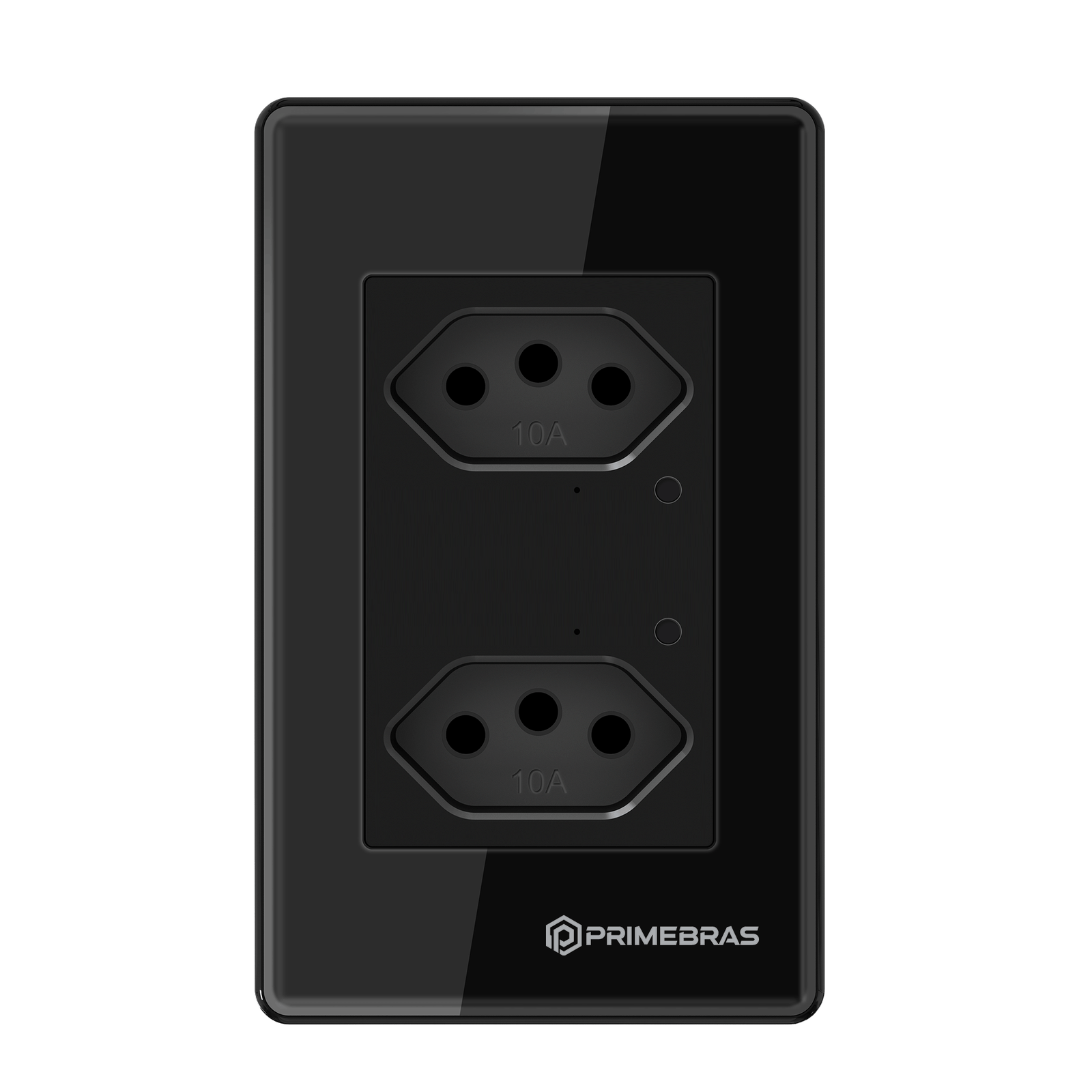 Tomada Dupla Inteligente Wi-fi Primebras 2 Canais TP1020 Preto