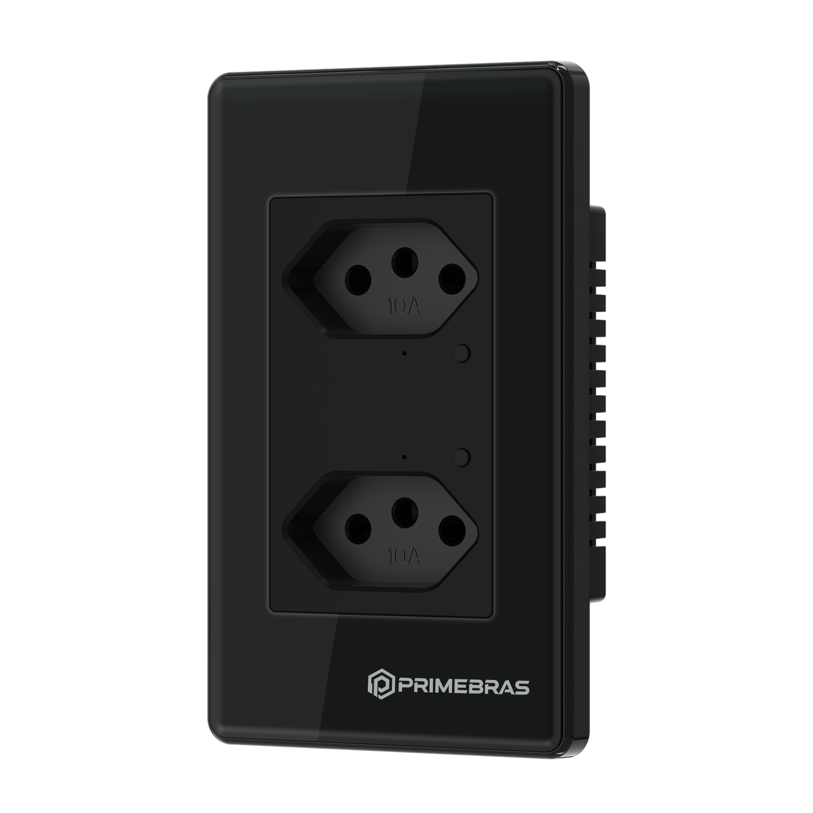 Tomada Dupla Inteligente Wi-fi Primebras 2 Canais TP1020 Preto