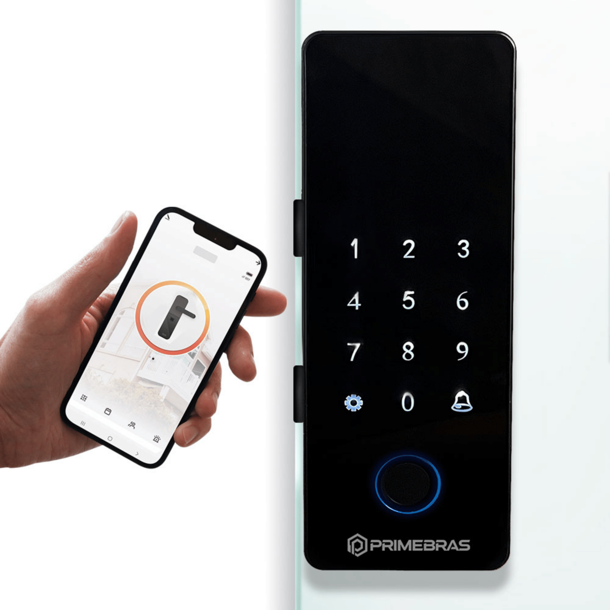 Fechadura Bluetooth Athenas Vidro
