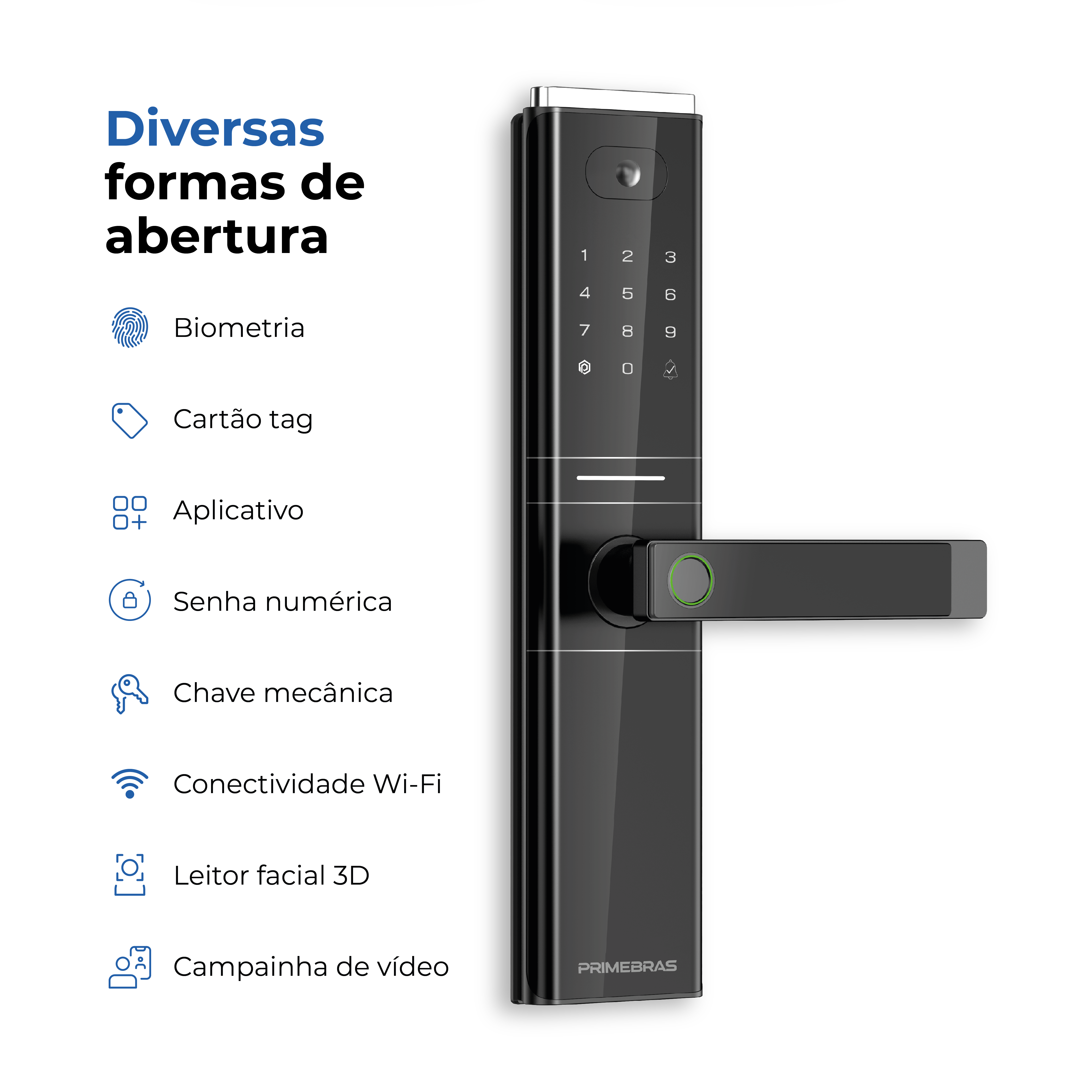 Fechadura digital Genebra Primebras