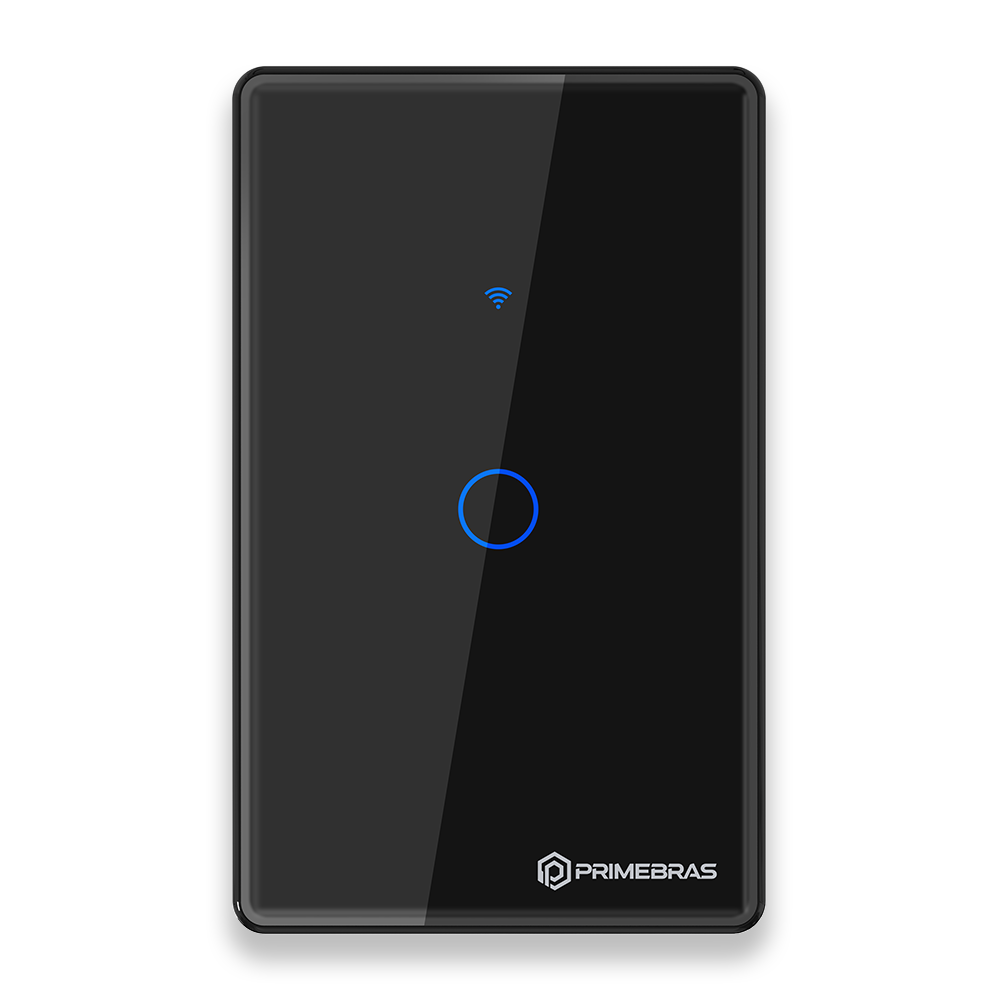 Interruptor Touch 1 Botão Wi-Fi TP1001 Preto